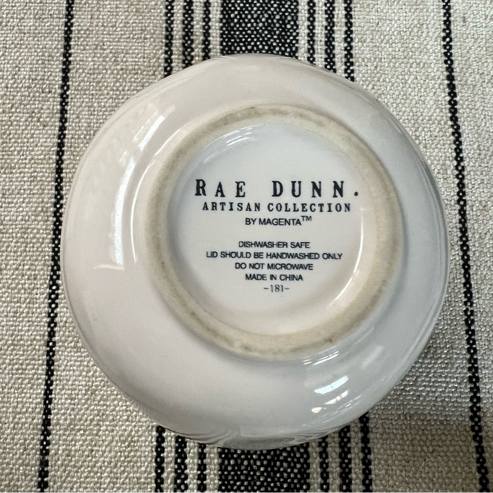 Rae Dunn White Garlic Cellar Storage Jar with Wooden Lid - Picture 5 of 5